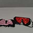 SAMARKAND Shiny Sequin Minnie Bow Headbands - Elastic, Adjustable, and Headache-Free - Glitter Mouse Ears for Girls and Women (Classic)