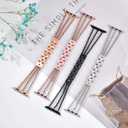 fastgo Silver Compatible with Apple Watch Band for Women 44mm 45mm 49mm Ultra 40mm 41mm 38mm, Cool Chains Metal bracelet Stainless Steel Wristband for IWatch SE Series 9 8 7 6 5 4 3 2 1