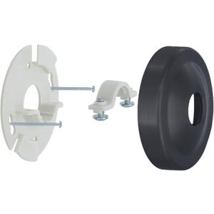 Danco 12009 Shower Arm Stabilizer Bracket and Flange Cover, Matte Black