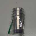 Elk and Friends Stainless Steel Kids + Toddler Drinking Cups | 12oz Tumblers with Colored Base | Durable + Stackable | Travel, Camping + Outdoors | Dishwasher Safe | 4 Pack (Gray/Sage/Navy/MistyBlue)