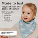 Copper Pearl Baby Bibs 4 Pack, Bandana Drool Bibs for Baby Girl & Boy, Soft Cotton Bibs for Drooling and Teething