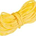 MECCANIXITY Raffia Paper Craft Rope Packing 16.4 Yards Handmade Twisted Paper Craft String/Cord for DIY Decoration Gift Packaging Lemon Yellow