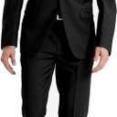 Calvin Klein Men's Slim Fit Suit Separates, Solid Black, 42 Regular