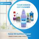 Bisenkud Refillable Bottle for Swiffer Wet Jet Mop - 1250ml /42.3 FL OZ - Leak-Proof HDPE Solution Bottle, EmptyNot for Power mop