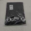 NICETOWN Pitch Black Solid Thermal Insulated Grommet Blackout Curtains/Drapes for Bedroom Window (2 Panels, 42 inches Wide by 63 inches Long, Black)