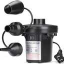 InflateBeasts Electric Air Pump for Pool Inflatable, AC/110V 130w - Quick Fill Air Bed Pump with 3 Nozzles, Air Mattress Pump inflator for Swimming Ring for Outdoor Camping, Inflatable Cushion