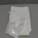 100 Clear Bags With Handles 12"x15" Great For Merchandise Retail and Shopping 2 Mil Thick Plastic Gift Bags With Handles