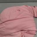 1 Pack Pink Spandex Table Clothes for 6 Foot Rectangle Tables, 6FT Wrinkle Free Fitted Tablecloths Ruffles Table Cover with Skirt for Baby Shower Birthday Party Banquet Wedding and Events