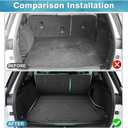 Mixsuper Cargo Liner for Jeep Grand Cherokee 2022-2026, All Weather TPE Trunk Cargo Mat with Backrest Protectors Compatible with Grand Cherokee & 4xe (Not for Grand Cherokee L/WK)