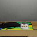 Trampoline for Kids, Adjustable Baby Toddler Trampoline with Basketball Hoop, Round Bottom Indoor Outdoor Toddler with Enclosure (light blue green)