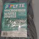 Homaxy 100% Cotton Waffle Weave Kitchen Towels - 8 Pack Soft and Absorbent Dish Towels - 16 x 26 Inches Quick Dry Hand Towels - Dark Grey