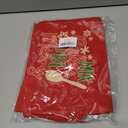 HUGANE Merry Christmas Baking Apron with Pockets, Gifts for Baking Lovers, Holiday Winter Snowflake Christmas Baker Waterproof Adjustable Cooking Apron for Kitchen Dishwashing Grilling