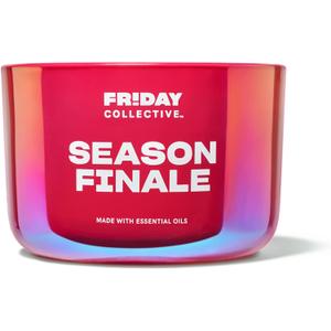 Friday Collective Season Finale Candle, Floral Scented, Made with Essential Oils, 3 Wicks, 13.5 oz