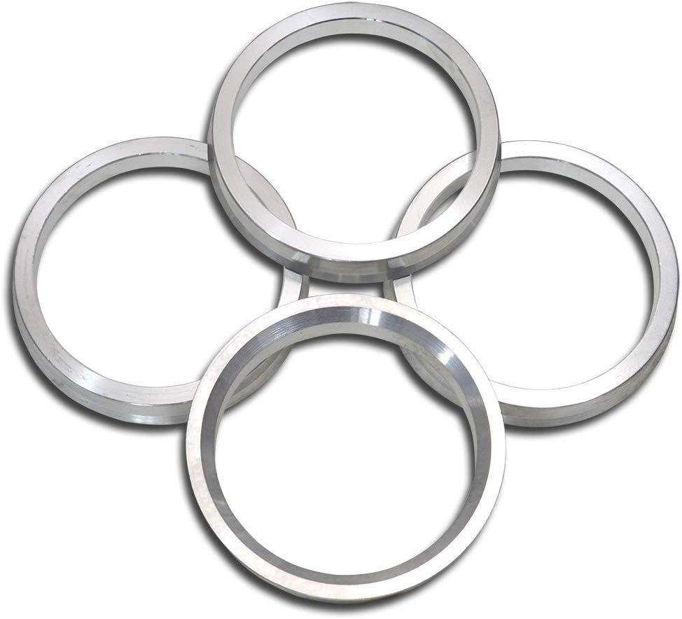 73.1 to 60.1 Hub Rings, 73.1mm OD to 60.1mm ID Aluminum Hub Centric Rings, Pack of 4