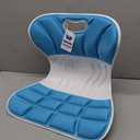 Ergonomic Back Support Chair, Lumbar Support Cushion, Back Straightener Posture Corrector Chair for Women Men (Blue)