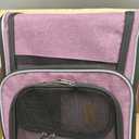 Morpilot Pet Travel Carrier Bag, Soft-Sided Dog Carrier Cat Carrier Pet Carrier, for Large Cats and Medium Puppies up to 25lbs, with Locking Safety Zippers, Foldable Bowl (Purple), Size: 18.0"L x 12.5"W x 14.0"H