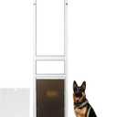 XL Dog Door for Sliding Dog Door, Aluminum Extra Large Doggy Door for 79-82 in Slider Door, 14" x 24" Flap