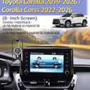PZK Car Phone Mount for 2019-2025 2026 Toyota Corolla/Corolla Hatchback/Corolla Cross 2022-2025 2026 Accessories 8-inch Screen Magnetic 15W Fast Wireless Charging Car Phone Holder Not Affect Vent