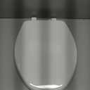 Bemis 7300SLEC Slow Close Toilet Seat, Easy Clean Hinges and Durable Plastic Seat, Made in USA, Elongated, White