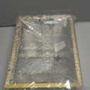 MOCOUM Under Cabinet Stemware Rack, Glass Hanger Rack - Wire Wine Glass Holder Storage Hanger for Cabinet, Kitchen, Bar (3 Rows 1 Pack, Gold)