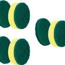 Sponge Brush Heads (6 Units) for Electric Spin Scrubber | Designed for Cleaning Smooth Surfaces