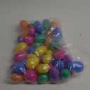 novelinks Fillable Easter Eggs, Plastic Colorful Bright Easter Egg with Hinge, Pre Stuffed Easter Eggs with Toys Inside, Perfect for Suprise Egg, Easter Hunt (50 Pack)