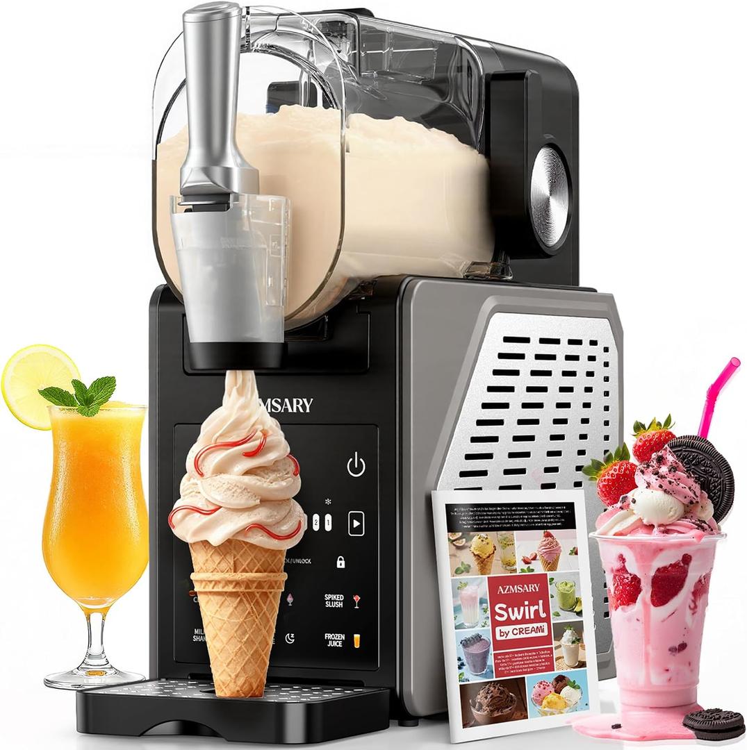 Slushie Machine, 85OZ Ice Cream Maker, Smart Frozen Drink Maker, 6 Presets