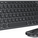 seenda Bluetooth Keyboard and Mouse Combo for Mac, SKM642 Rechargeable Slim Wireless Keyboard Mouse Compact, 3 MultiDevice Connection, Compatible for Mac, MacBook Pro/Air, iPad, Black Gray