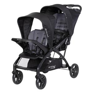 Baby Trend Sit N' Stand Double 2.0 Stroller, Dash Black, 
Item Weight	13.15 kg
Folded Size	22.63" x 34.00" x 16.00"
Rear Facing Stroller Maximum Height	40 inches