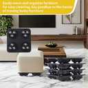 Furniture Movers with 4 Wheels, Furniture Dolly,Carbon Steel Panel Heavy Duty Dolly,Furniture Lifter with 4 360 Rotatable Steel Ball Universal Wheels,Maximum Load 600 LBS