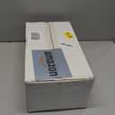 Rubtlamp 200Pcs Clear Gold Dessert Plates With Plastic Gold Forks, 100pcs 7.5inch Plates For Appetizers,100pcs 7.8inch Premium Forks Disposable, Cake Platos Disposable for Wedding