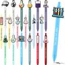 Sayglossy 24 Pcs Lab Week 2026 Science Gifts Black Ink Retractable Ballpoint Pens Science Birthday Party Decorations Chemistry Laboratory Gifts