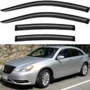 Window Visors Rain Guards for 2011 2012 2013 2014 Chrysler 200, Out-Channel Window Vent Wind Deflectors Visors Shades for 2007-2010 Chrysler Sebring