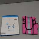 Reflective Puppy Raincoat - Waterproof Adjustable Pet Hooded Slicker Poncho Raincoats Jacket, Lightweight Dog Rain Coat(Pink, Small)