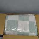 Checkered Sage Green 5x7 Washable Rug Geometric Diamond Dot Modern Soft Low-Pile Girls Rug for Bedroom Nursery Living Room Entryway Non-Slip TPE Backing