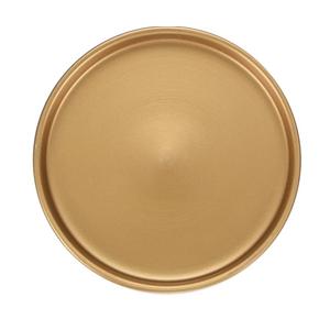 Ceramic Plant Saucer, 6.3 Inch Plant Water Catcher Tray, Plant Pot Saucers for Indoor/Outdoor Plants/Flower Drainage Drip Water Tray [Round Gold