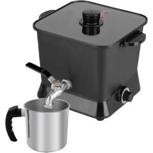 Sutomlo Large 4.5 Qts Electric Wax Melter for Candle Making, Candle Wax Melting Pot with Temperature Control & Pour Spout for Candle Maker & Candle Making Business