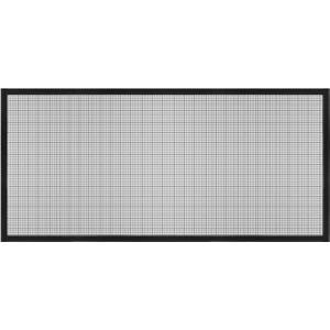 uxcell Window Screen Mesh, 28" x 59" DIY Fiberglass Netting Mesh Black Frame with Hook and Loop Adhesive Edging Black Mesh for Bedroom, Living Room, Kitchen
