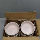 Sheffield Home Large Stoneware Cereal Bowls - Set of 6, 28oz Capacity - Dishwasher & Microwave Safe - 6" Diameter, Stylish & Functional for Everyday Use  Blush