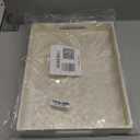 CHI AN HOME Capiz Decorative Tray 15.8 x 11.8 x 1.8" Rectangular Tray, Natural Handmade Serving Tray with Handles for Coffee Tables, Ottoman, Vanity, Kitchen, Coastal Boho Home Decor, White