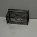 2 Pack Large Adhesive Cabinet Organizer - Lid Organizer Inside Cabinet Wall Mounted Pantry Door Caddy for Food Container Lid Kitchen Under Sink Basket