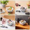 Multifunctional Resin Candy Bowl, White Cartoon Mouse Hand Shape | Cute mouse design,candy keys cosmetics holder,desktop entryway decor,resin build,home office ornament,multipurpose storage