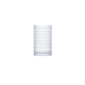 Fortessa Jupiter Beaded Hobnail Glass, 13 Ounce Iced Beverage (Set of 4), Clear