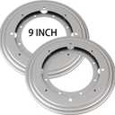2Pack 9" Lazy Susan Hardware 5/16 Thick Turntable Bearings 750lbs Load Capacity Lazy Susan Turntable Swivel Plate Base for Rotating Table, Kitchen Storage, Serving Tray, Corner Shelves, Book Rack