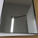 VocalStar Black Metal Framed Bathroom Mirror for Wall, 18 x 26 Inch Square Corner Rectangle Black Bathroom Vanity Mirror Modern Farmhouse, 1/4-inch Shatterproof Glass | Ultra-Flush Hanging