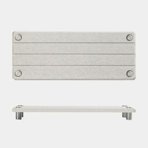 Razborci 2 Pack Fast Drying Water Absorbing Diatomite Stone Mat Tray for Kitchen & Bathroom Counter - Instant Dry Sink Caddy Organizer - Vanity Holder for Soap and Sponge – Beige Gray 10" x 4"