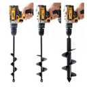 VASGOR Set 3 (1.6x12, 2.6x12, 3.5x12) Auger Drill Bit for Planting - Easy Planter Garden Auger - Bulb & Bedding Plant Augers - Posthole Digger for 3/8 Hex Drive Drill
