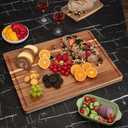 GAOMON 24 x 18 In Acacia Cutting Boardfor Kitchen, XXL Extra Large Charcuterie Cheese Platter Serving Tray, Food Prep and Serving Boards, Chopping Boards for Meal Vegetables and Cheese