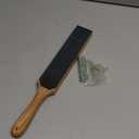 BeaverCraft Leather Strop for Knife Sharpening - Dual-Sided Knife Strop with Stropping Compound Kit - Honing Strop Block 14" for Woodcarving Tools, Chisel Knife Sharpening Kit Leather Sharpener LS6P1