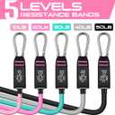 RENRANRING Resistance Bands for Working Out, 150LBS Exercise Bands, Workout Bands, Resistance Bands Set with Handles for Men Women, Legs Ankle Straps